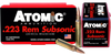 Atomic 00429 Rifle Subsonic 223 Rem 77 gr Hollow Point Boat Tail (HPBT) 50 Bx/ 10 Cs - Atomic - View 1
