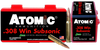 Atomic 00430 Subsonic 308 Winchester/7.62 NATO 175 GR SubSonic 50 Bx/ 10 Cs
