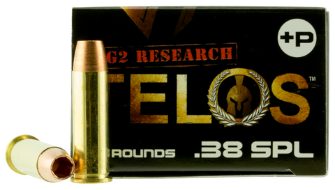 G2 Research TELOS 38SPL+ Telos 38 Special 105 GR Copper Hollow Point Fracturing 20 Bx/ 25 Cs