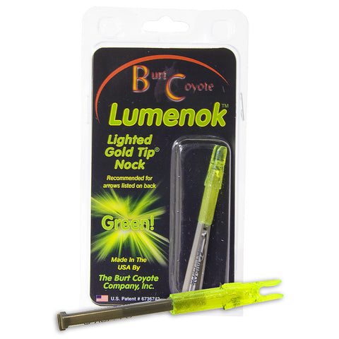 Lumenok Lighted Nock Green S Nock 1 pk.