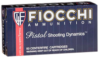 Fiocchi 357B Pistol Shooting Dynamics 357 RemMag 158 GR SJHP 50 Bx/20 Cs