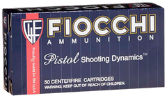 Fiocchi 357SIGAP Pistol Shooting Dynamics 357 Sig 124GR FMJ 50 Box/20 Case