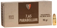 Fiocchi 765A Specialty 30 Luger 93 GR Metal Case (FMJ) 50 Bx/ 20 Cs