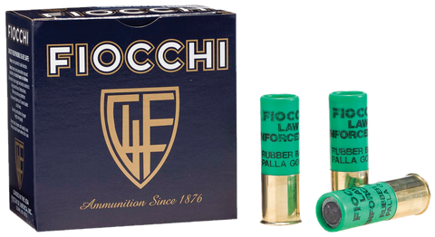 Fiocchi 12LEBAT Rubber Buckshot/Slugs 12 Ga 2.75" 4.8 GR Slug Shot 25 Bx/10Cs