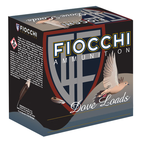 Fiocchi 12GT75 Shooting Dynamics Dove Loads 12 Gauge 2.75" 1 oz 7.5 Shot 25 Bx/ 10 Cs