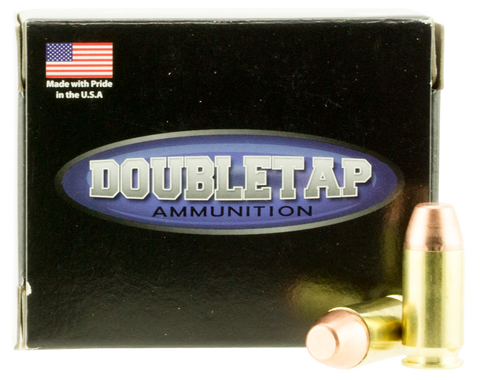 DoubleTap Ammunition 45A230FP DT Hunter 45 ACP 230 GR Full Metal Jacket Flat Point 20 Bx/ 50 Cs