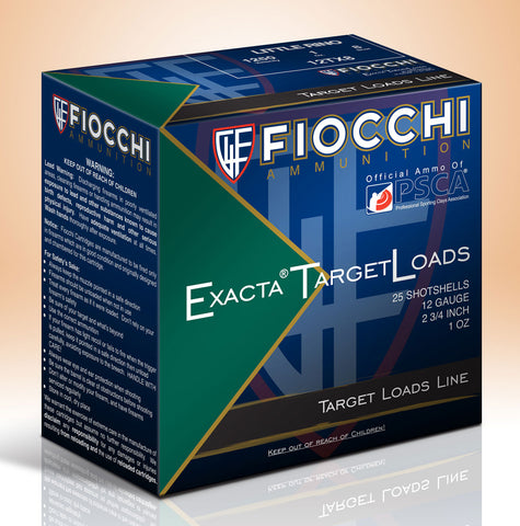 Fiocchi 12TX8 Exacta Little Rino 12 Gauge 2.75" 1 oz 8 Shot 25 Bx/ 10 Cs