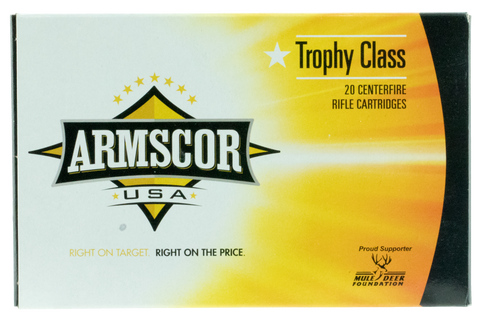 Armscor FAC300WSM165 300 Winchester Short Magnum (WSM) 165 GR AccuBond 20 Bx/ 8 Cs