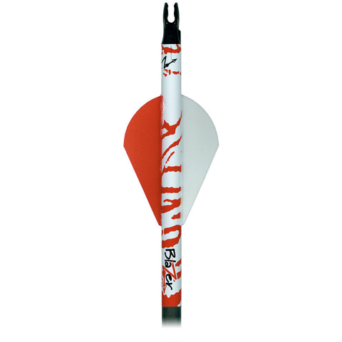 Bohning Blazer Arrow Wrap White/Red Tiger 4 in. 13 pk.