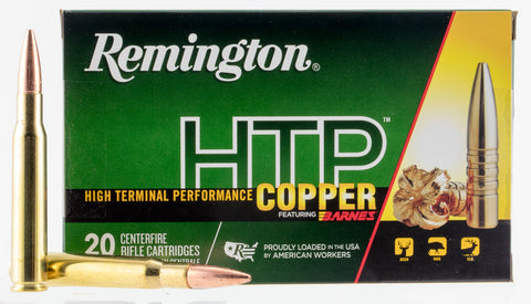 Remington Ammunition HTP3006 HTP Copper 30-06 Springfield 168 GR TSX 20 Bx/ 10 Cs