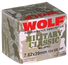 Wolf MC762BHP Military Classic 7.62x39mm 124 GR Jacketed Hollow Point 1000 Rds Total 20 Bx/ 50 Cs - 1000 Rounds - Wolf - View 1