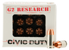 G2 Research CIVIC 380 Civic Duty 380 Automatic Colt Pistol (ACP) 64 GR Copper Expansion Projectile 20 Bx/ 25 Cs - G2 Research - View 1