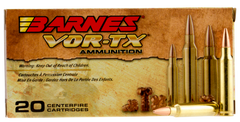Barnes Bullets 31190 VOR-TX 223 Remington/5.56 NATO 62 GR TSX Boat Tail 20 Bx/ 10 Cs