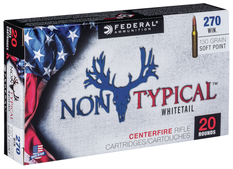 Federal 270DT130 Non-Typical 270 Winchester 130 GR Soft Point 20 Bx/ 10 Cs