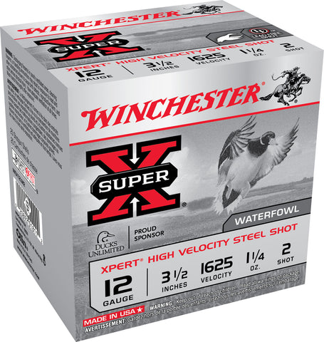 Winchester Ammo WEX12LM2 Super-X Xpert High Velocity 12 Gauge 3.50" 1 1/4 oz 2 Shot 25 Bx/ 10 Cs
