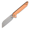 CJRB Rampart Folder 3.50 in Blade Copper Handle