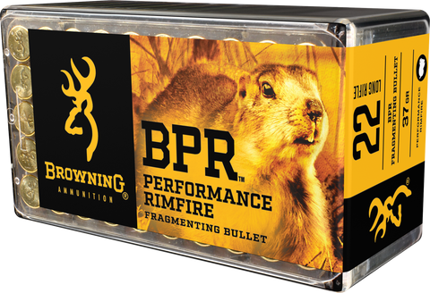 Browning Ammo B194122050 BPR Performance 22 Long Rifle 37 GR Fragmenting 1000rds - 1000 Rounds