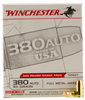 Winchester Ammo USA380W USAW 380 Automatic Colt Pistol (ACP) 95 GR Full Metal Jacket 200 Bx/ 5 Cs - 200 Rounds