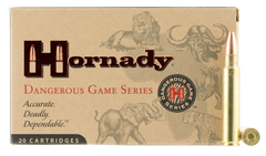 Hornady 8232 Dangerous Game 375 Ruger 300 GR Dangerous Game Solid 20 Bx/ 6 Cs