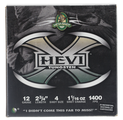 Hevishot 50274 Hevi-X Waterfowl 12 Gauge 2.75" 1-1/16 oz 4 Shot - 25 Rounds