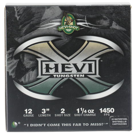 Hevishot 50302 Hevi-X Waterfowl 12 Gauge 3" 1-1/4 oz 2 Shot - 25 Rounds