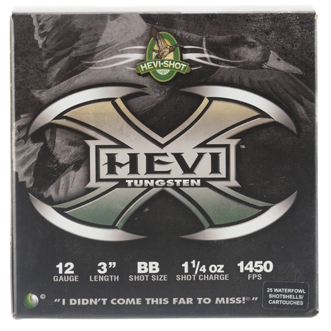 Hevishot 50308 Hevi-X Waterfowl 12 Gauge 3" 1-1/4 oz BB Shot - 25 Rounds