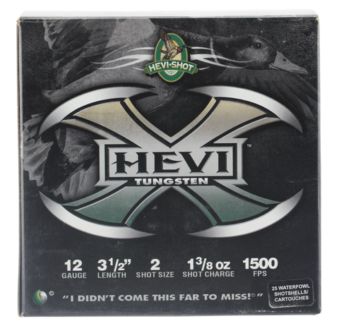 Hevishot 50352 Hevi-X Waterfowl 12 Gauge 3.5" 1-3/8 oz 2 Shot - 25 Rounds