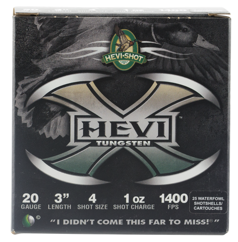 Hevishot 52304 Hevi-X Waterfowl 20 Gauge 3" 1 oz 4 Shot - 25 Rounds
