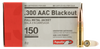 Aguila 1E300110 300 AAC Blackout/Whisper (7.62x35mm) 150 GR Full Metal Jacket Boat Tail 50 Bx/ 20 Cs