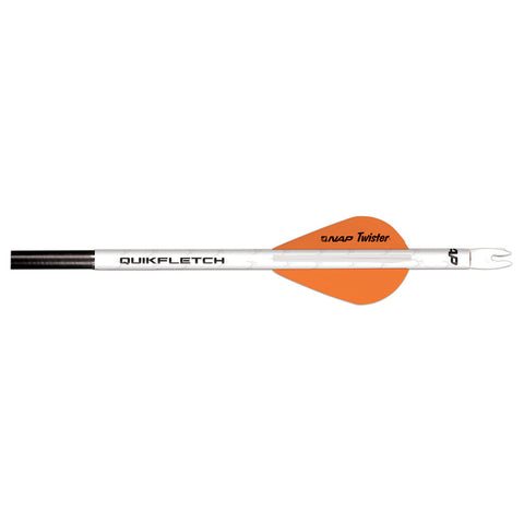NAP Quikfletch Crossbow White/Orange 3 in. Vanes 6 pk.