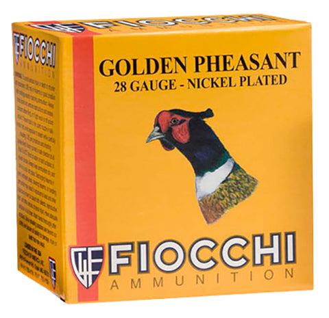Fiocchi 28GP5 Exacta Golden Pheasant 28 Gauge 2.75" 7/8 oz 5 Shot 25 Bx/ 10 Cs