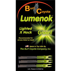 Lumenok Lighted Nock Green X Nock 3 pk.