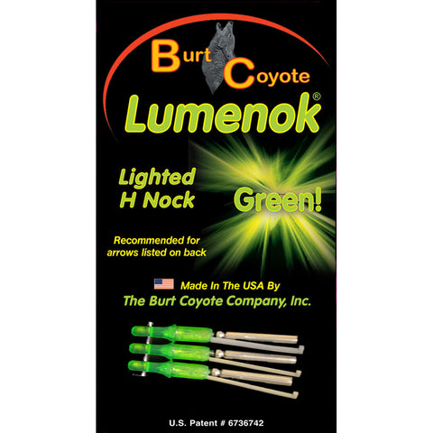 Lumenok Lighted Nock Green H Nock 3 pk.