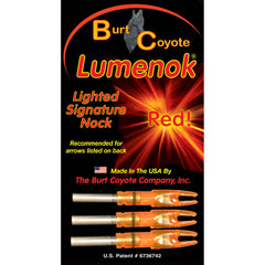 Lumenok Lighted Nock Red S Nock 3 pk.