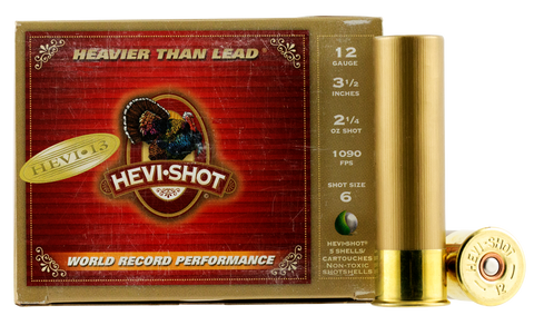 Hevishot 43526 Hevi-13 Turkey 12 Gauge 3.5" 2-1/4 oz 6 Shot 5 Bx/ 10