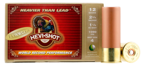 Hevishot 42734 Hevi-13 12 Gauge 2.75" 1-1/2 oz 4 Shot 5 Box/10 Case