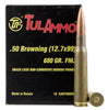 Tulammo TA127091 Centerfire Rifle 50 Browning Machine Gun (BMG) 680 GR Full Metal Jacket 10 Bx/ 6 Cs - TulAmmo - View 1