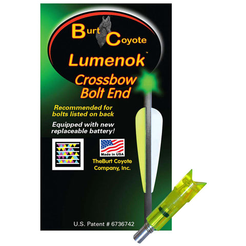 Lumenok Crossbow Nock Green Gold Tip Moon 3 pk.