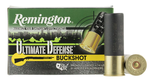 Remington Ammunition 12HB00HD Ultimate Defense 12 Gauge 3" Buckshot 15 Pellets 00 Buck 5 Bx/ 20 Cs