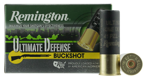 Remington Ammunition 12HB4HD Ultimate Defense 12 Gauge 3" Buckshot 41 Pellets 4 Buck 5 Bx/ 20 Cs