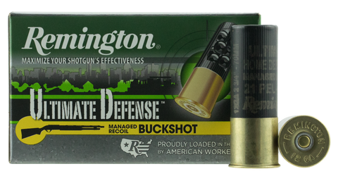 Remington Ammunition 12BRR4HD Ultimate Defense 12 Gauge 3.5" Buckshot 21 Pellets 4 Buck 5 Bx/ 20 Cs