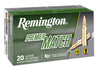 Remington Ammunition RM6CM01 Premier Match 6mm Creedmoor 115 GR Open Tip Match Boat Tail 20 Bx/ 10 Cs