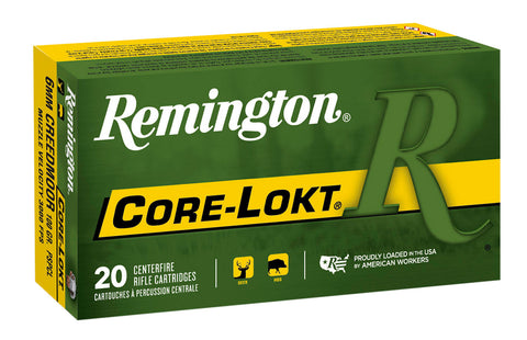 Remington Ammunition R6CM01 6mm Creedmoor 100 GR Core-Lokt Pointed Soft Point 20 Bx/10 Cs