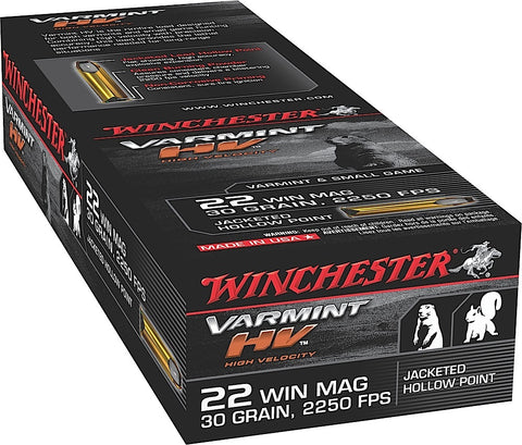 Winchester Ammo S22M2 Supreme 22 Winchester Magnum Rimfire (WMR) 30 GR Jacketed Hollow Point 50 Bx/40 Cs