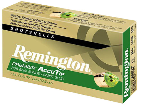 Remington Ammunition PRA12 Premier 12 Gauge 2.75" 385 GR Slug Shot 5 Bx/ 20 Cs