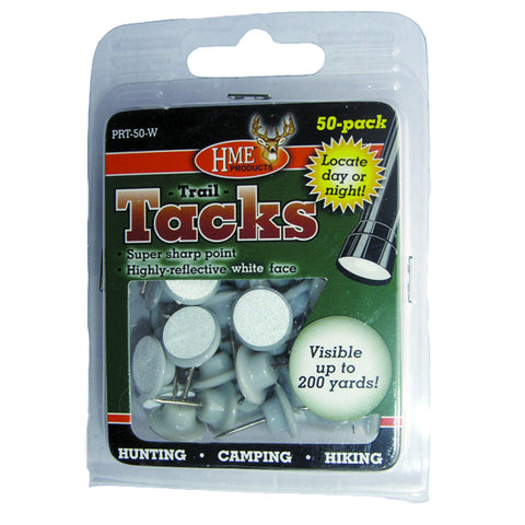 HME Plastic Reflective Tacks White 50 pk.