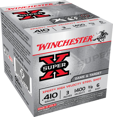 Winchester Ammo WE413GT6 Super X Xpert High Velocity 410 Gauge 3" 3/8 oz 6 Shot 25 Bx/ 10 Cs