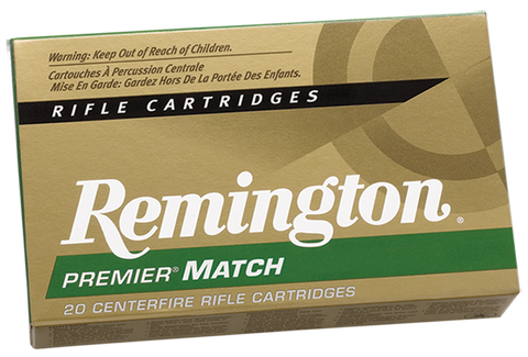 Remington Ammunition R223R6 Premier Match 223 Remington 62 GR Hollow Point Match 20 Bx/ 10 Cs