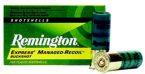 Remington Ammunition RL12BK00 Managed Recoil 12 Gauge 2.75" Buckshot 8 Pellets 00 Buck 5 Bx/ 20 Cs