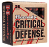 Hornady 90080 Critical Defense 380 Automatic Colt Pistol (ACP) 90 GR Flex Tip Expanding 25 Bx/ 10 Cs